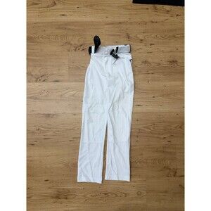 Easton White Baseball Pants and Belt